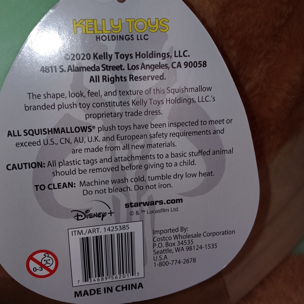 ❗Last 1❗NWT 20" Star Wars Baby Yoda Squishmallows - Picture 6 of 7